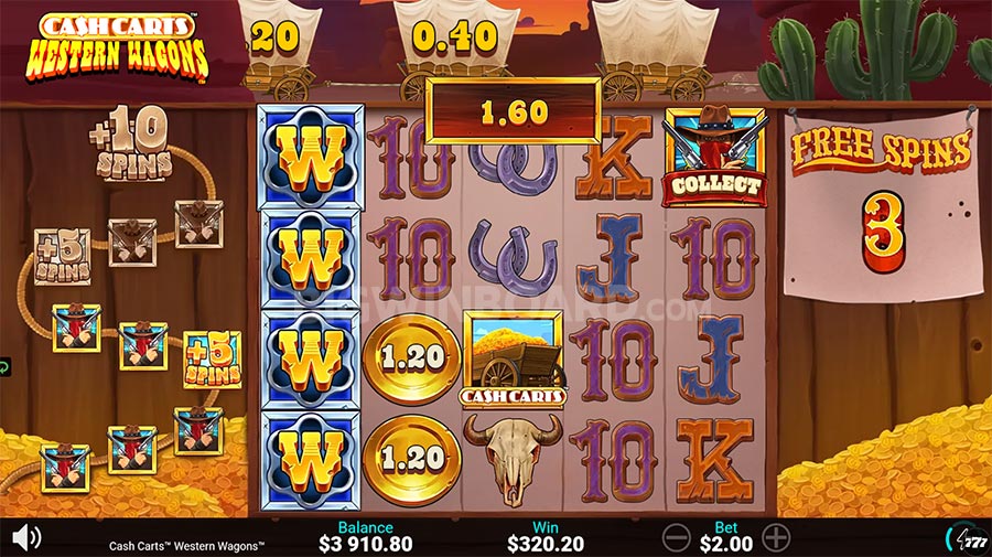 Cash Carts Western Wagons slot