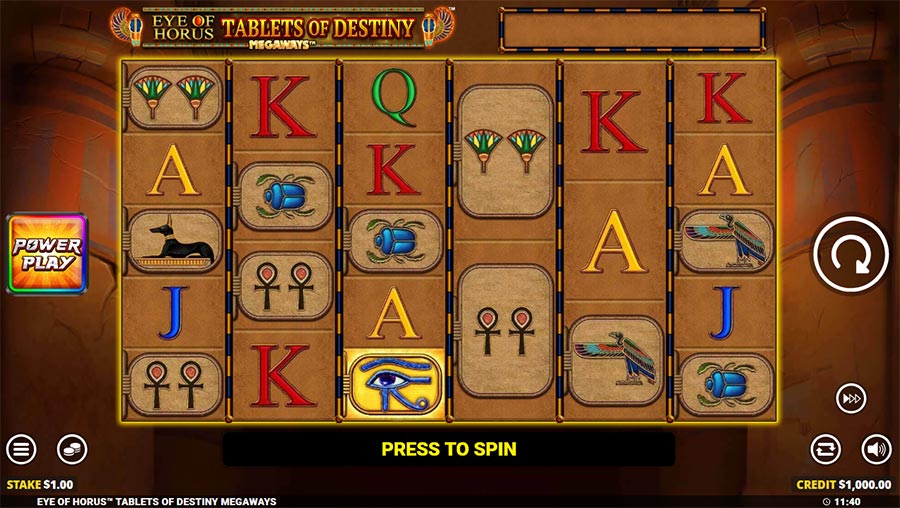 Eye of Horus Tablets of Destiny Megaways slot