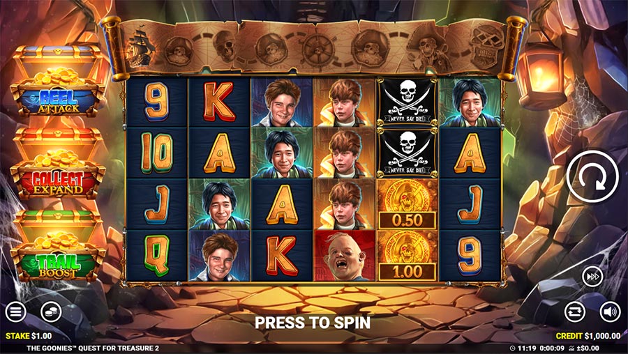 The Goonies Quest for Treasure 2 slot